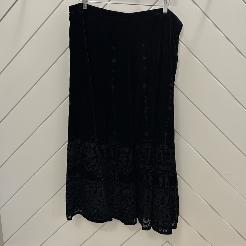 Black Velvet Holiday Skirt